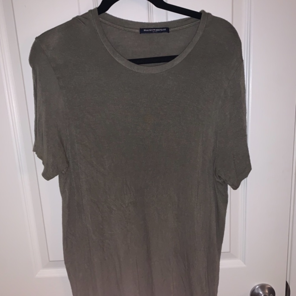 Brandy Melville green t-shirt dress